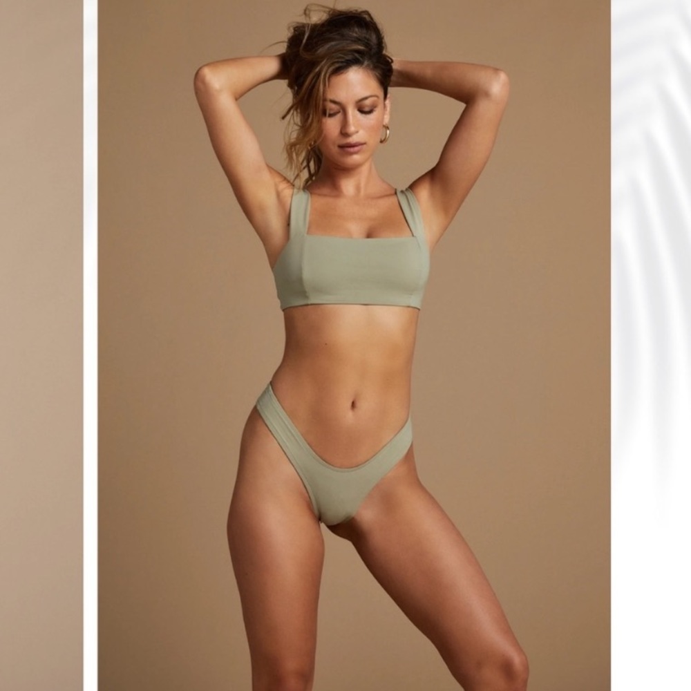 TAN + LINES Fini Bottoms in Sage